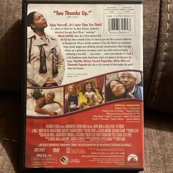 Last Holiday 4/$15 DVD LAST HOLIDAY QUEEN LATIFAH LL COOL J BUNDLE 4/$15 - Picture 2 of 3